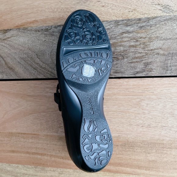 Aetrex NEW! Leather Mary Jane Shoes Black flats size 9.5W - Picture 16 of 16